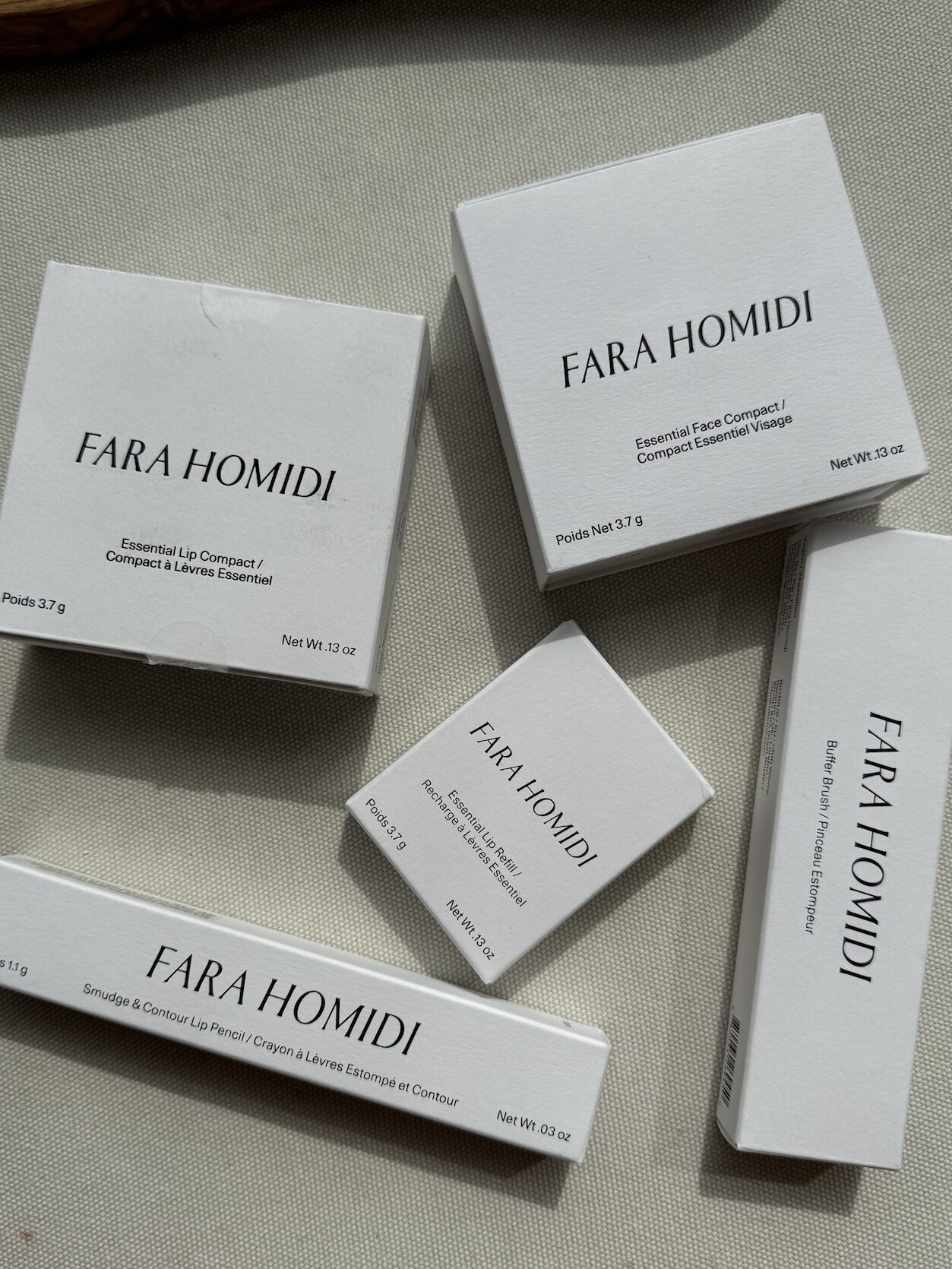 fara homid essentiel face compact imaan
Fara homidi lip compact nude 2
fara homidi nude 1
fara homidi buffer brush
fara homidi bruni lip pencil 
fara homidi lip refill