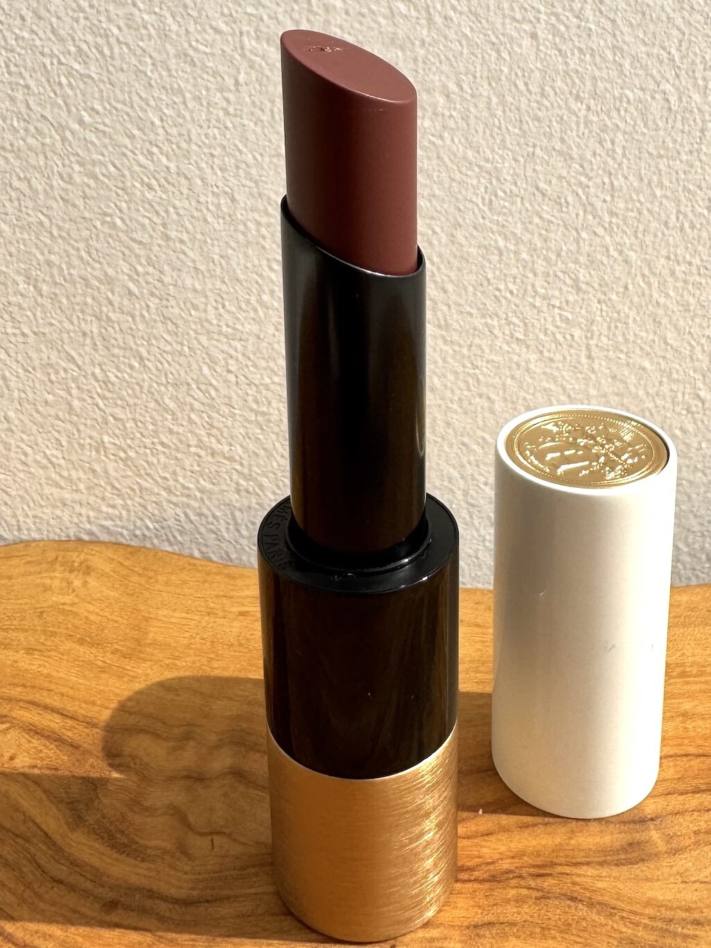 hermes rouge brillant silky lipstick brun sellier